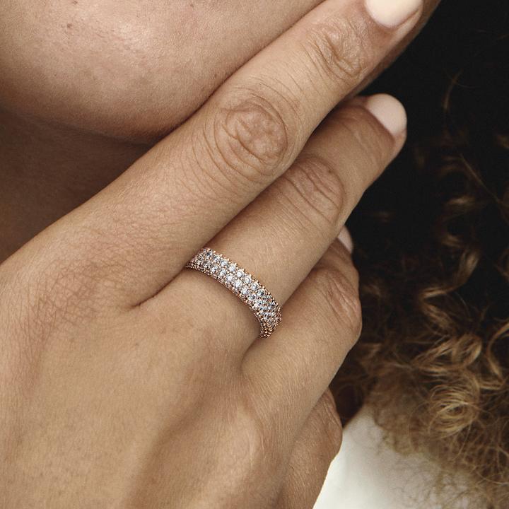 Immagine prodotto Pandora Anello Pavé a doppia fila senza tempo (52)