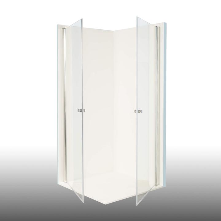 Produktbild Dusbad Duschkabine/ Duschabtrennung Vital 2 Pendeltür/ Eckdusche (80 cm, 80 cm, 202.50 cm)