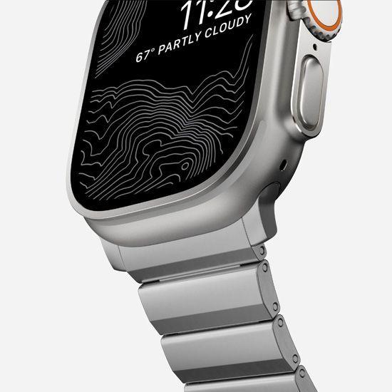 Productafbeelding Nomad Strap Titanium Silver V2 42/44/45/49mm (35 mm, Titanium)