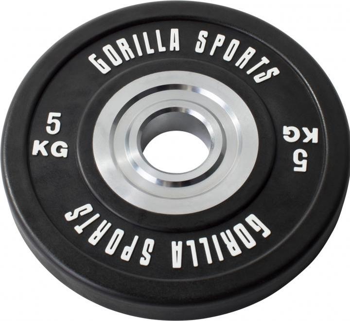Actual product image Gorilla Sports Bumper Plates Barbell Set (1 x 140 kg)