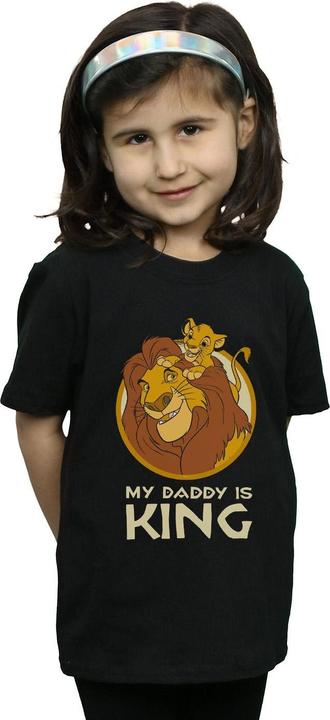Actual product image Disney Girls The Lion King My Daddy Is King Cotton T-Shirt (116)
