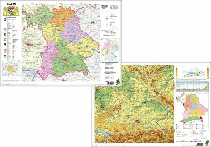 Produktbild Bayern politisch/physisch. DUO-Schreibunterlage klein