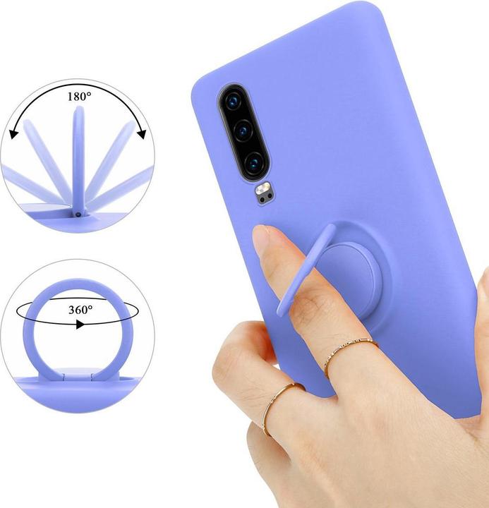 Image du produit Cadorabo TPU Liquid Ring Silicone Case Cover (Huawei P30)