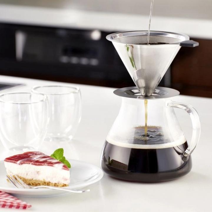 Produktbild Westmark Dauerfilter/Dripper Kaffee, mit Tassenhalterung, Brasilia, Aufsatzfläche 10 cm, 18/8 Rostfr