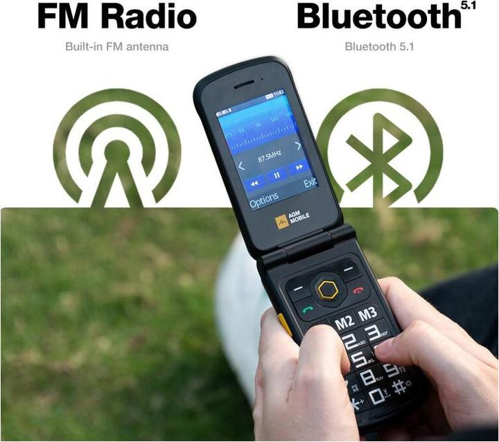 Immagine prodotto AGM M8 128MB 4G NERO (2.80", 0.08 Mpx, 4G)
