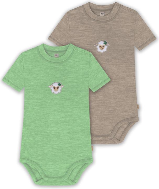 Normani 2er Set Baby Merino Kurzarmbody „Tihoi" - 9321