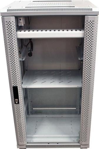 Produktbild Triton 19 Schrank 22HE B600 / T1000mm *lichtgrau* SNB-Serie Glastür (22 HE, 19 Zoll Rack)