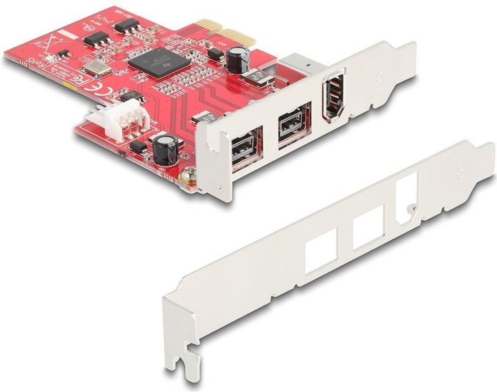 Actual product image Delock PCI Express x1 card to 2 x external FireWire B + 1 x e