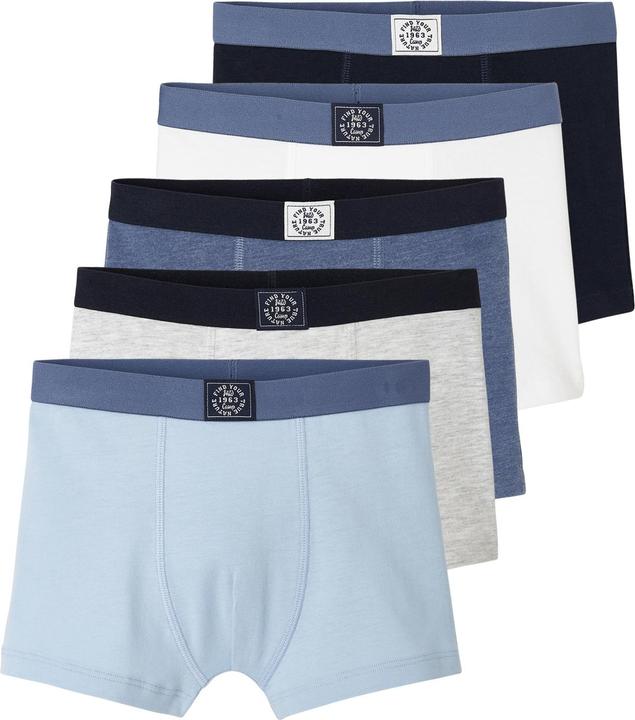 Weiss, Grau, pack blau