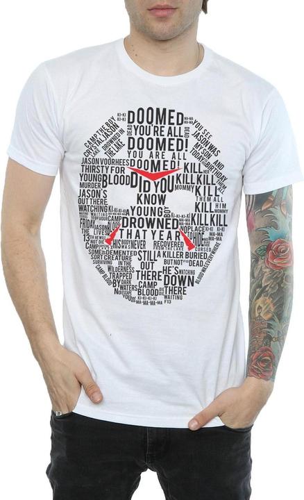 Produktbild Absolute Cult Jason Text Mask TShirt (XXL)