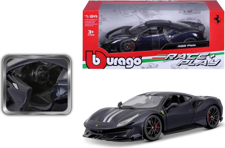 Image du produit Bburago Ferrari R&P 488 Pista 1/24 bleu