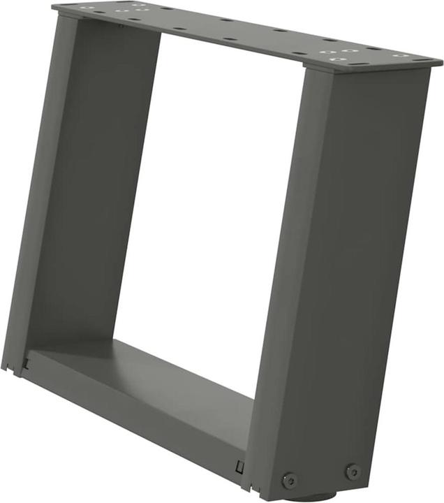 Image du produit VidaXL Pieds de table basse en U 2 pcs. Anthracite 50x(30-31) cm Pied de table en acier