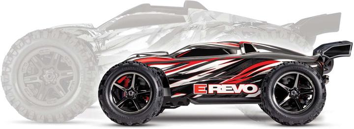 Actual product image Traxxas M.TRUCK E-REVO 1:16 4WD EP RTR RED w/USB-C Charger & Battery (RTR Ready-to-Run)