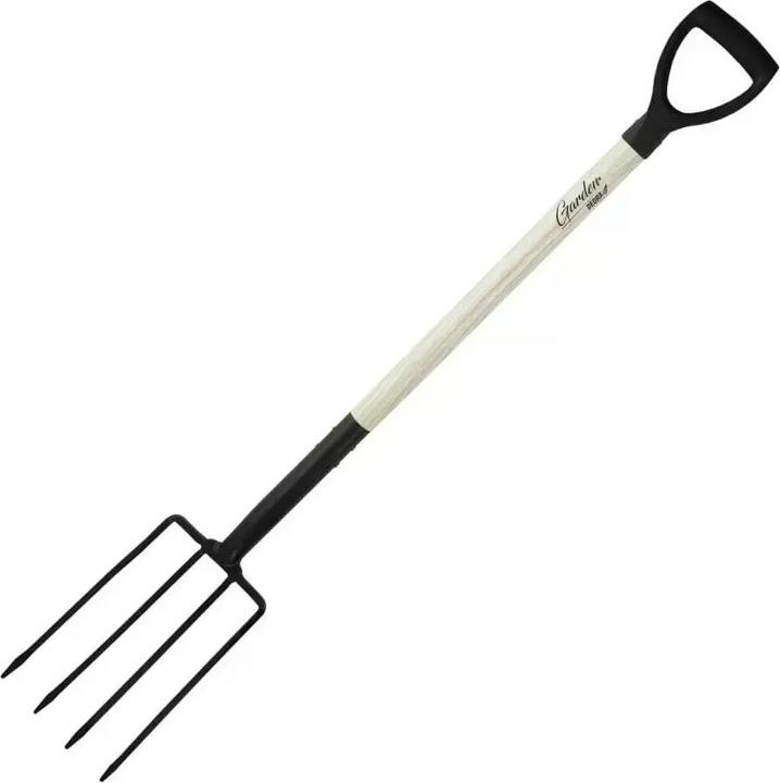 Image du produit Dedra Fourche à bêcher avec manche en bois, manche D plastique 120cm