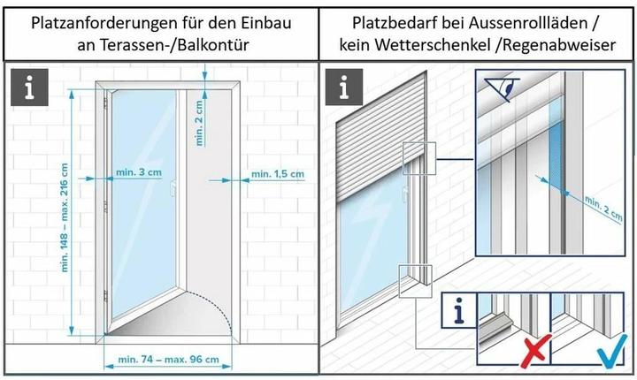 Produktbild tesa FALT Insektenschutz für Türen, grössenverstellbarer Alu-Rahmen, faltbar (100 x 220 cm)
