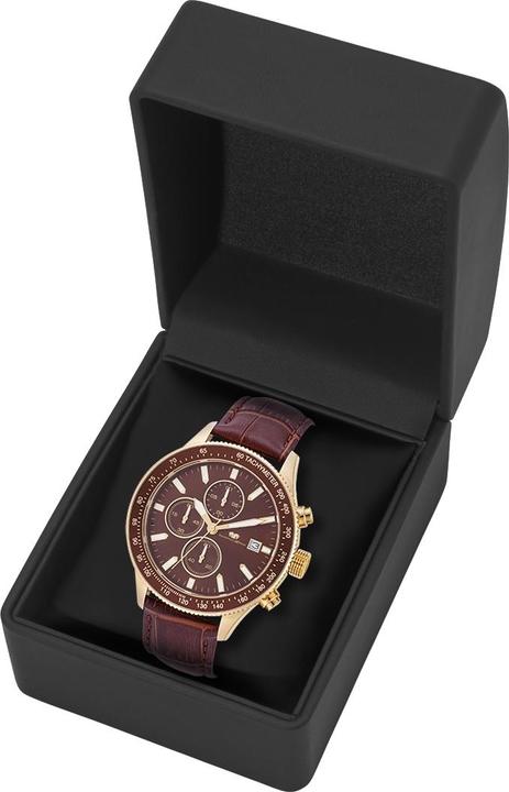 Image du produit Hommes Chronographe Karthago II Cuir véritable Marron - 31950 (Chronographe, 43 mm)