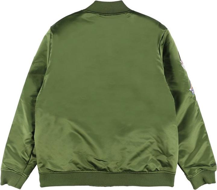 Produktbild Mitchell & Ness M&N Satin Bomber Jacke - FLIGHT Philadelphia 76ers oliv - M (M)