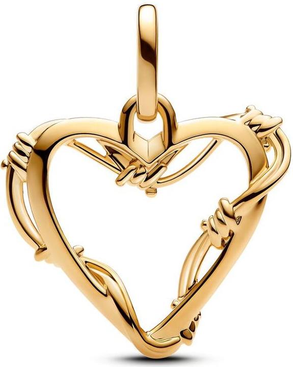 Immagine prodotto Pandora Medallions Wire Heart dangle Charm (Placcato oro 14K)