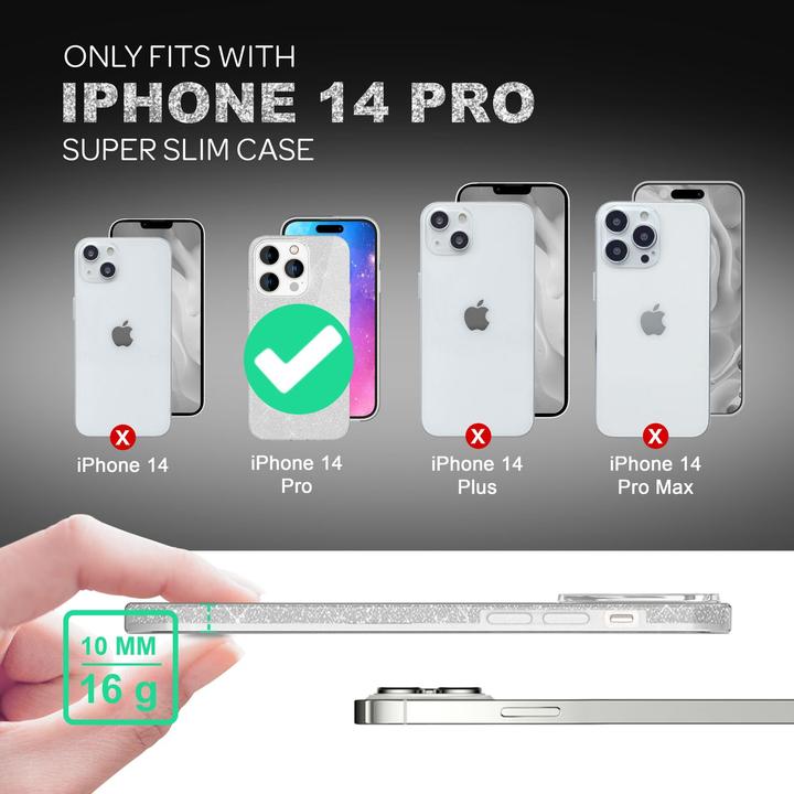 Image du produit Nalia Étui à paillettes (Apple iPhone 14 Pro)