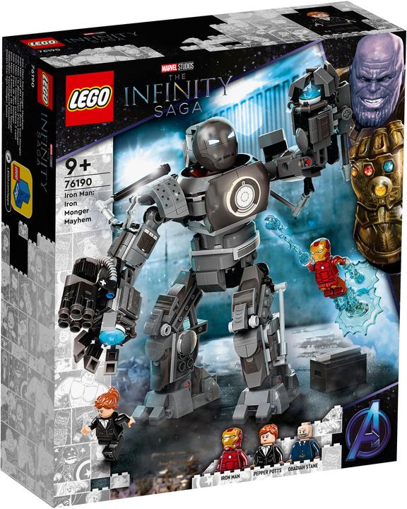 Image du produit LEGO Iron Man et le chaos par Iron Monger (76190, LEGO Marvel)