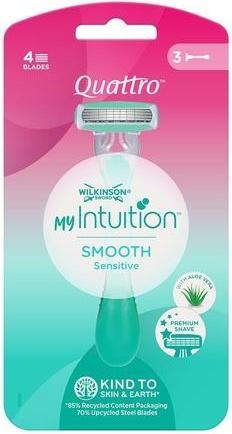 Actual product image Wilkinson Quattro For Women Sensitive Razor 3Pcs (3 x)