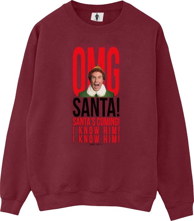 Immagine prodotto Elf OMG Santa I Know Him Felpa Uomo (M)