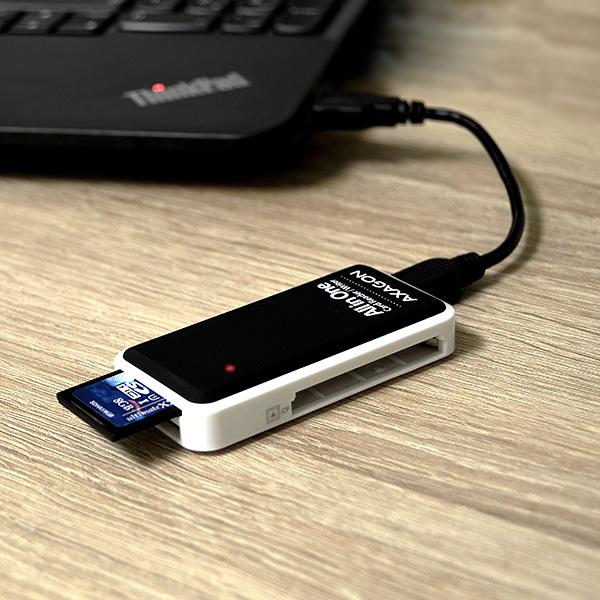 Produktbild Axagon CRE-X1 - CF - CF Typ II - MMC - MMC Mobile - MMCmicro - MS Duo - MS PRO - Speich (USB 2.0)