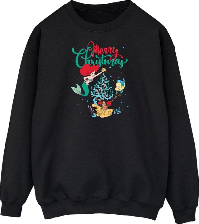 Disney Princess Ariel Merry Christmas Sweatshirt (XXL)