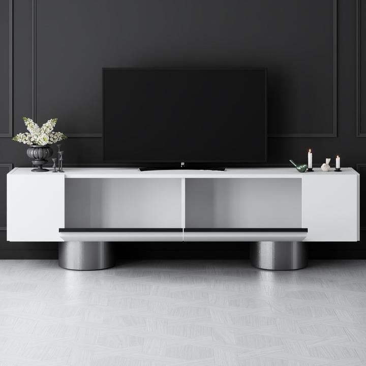 Actual product image Skye Decor Bohem Silver TV Stand (180 x 50 x 30 cm)