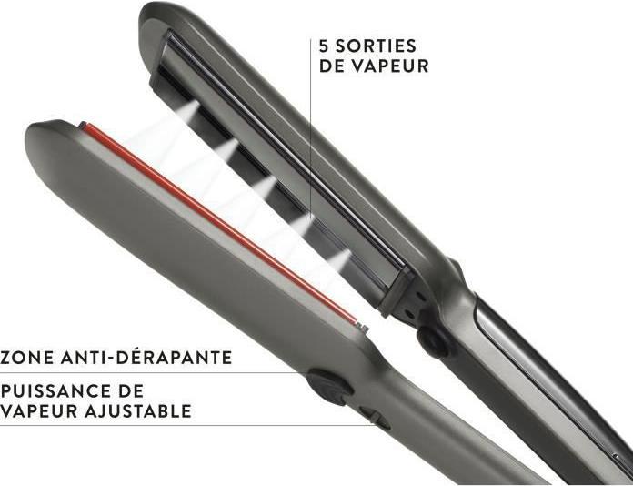 Produktbild Jean Louis David 39968 Hair Straightener Infrared Steam Protect up to 235C max 50 W (Glätteisen)