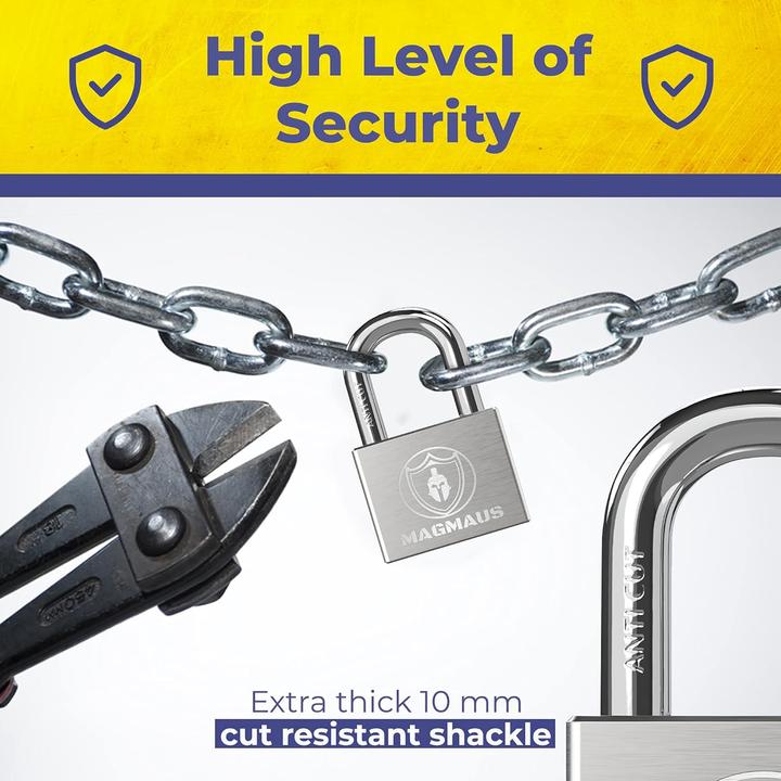 Actual product image Magmaus Padlock for outdoor use