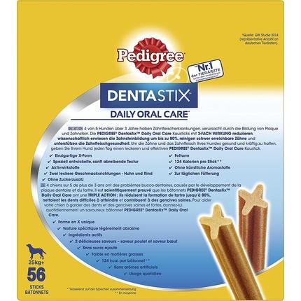 Valeurs nutritives et ingrédients Pedigree Dentastix (Adulte, 56 pcs, 2160 g)