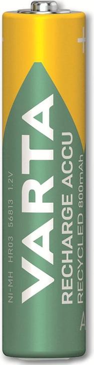 Actual product image Varta Recharge Accu Recycled (2 pcs., AAA, 800 mAh)