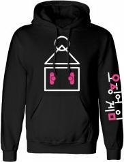 Heroes Inc Squid Game - Sweat-shirt à capuche unisexe Noir Symbole et Logo - XL (XL)