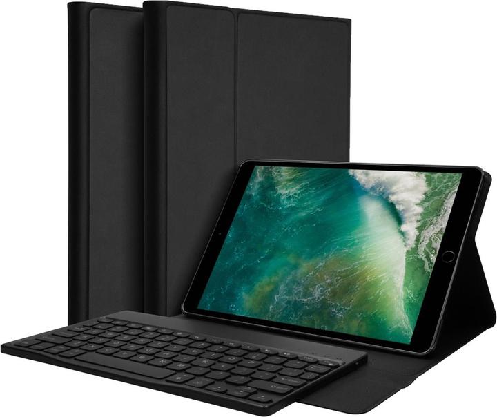 Actual product image Accezz QWERTY Bluetooth Keyboard Bookcase iPad (2018)/(2017)/Air(2)