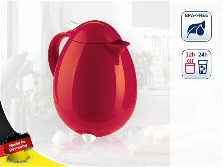 Image du produit Leifheit 28336, Carafe, 1 l, rouge, 8 tasses (1 l)