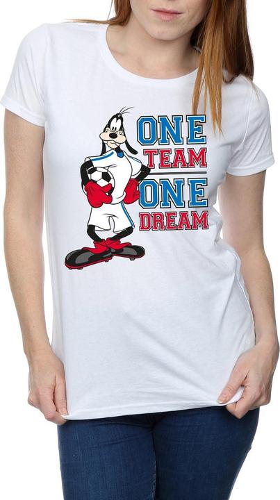 Immagine prodotto Disney Goofy One Team One Dream Maglietta Donna (M)