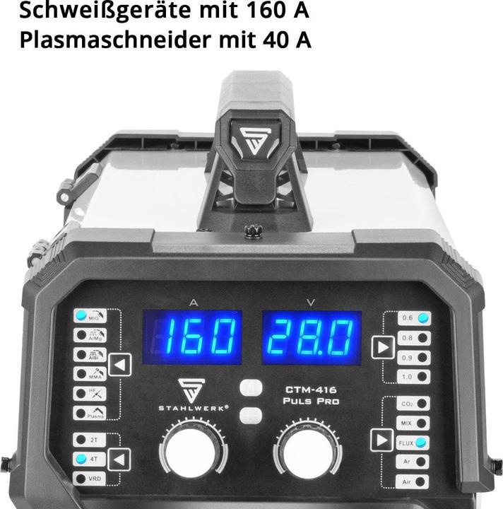Actual product image Stahlwerk Combination welding machine CTM-416 PULS 6-in-1 160 A