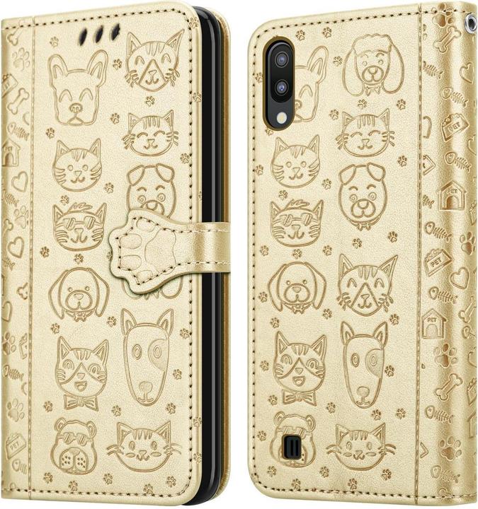 Actual product image Cadorabo Book Dogs & Cats Cover (Samsung Galaxy A10, Samsung Galaxy M10)