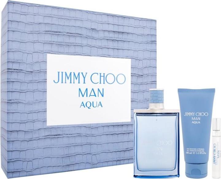 Jimmy Choo Man Aqua Eau De Toilette Spray 100ml Set 3 Stück - Men's Fragrance (Eau de Toilette, 100 ml)