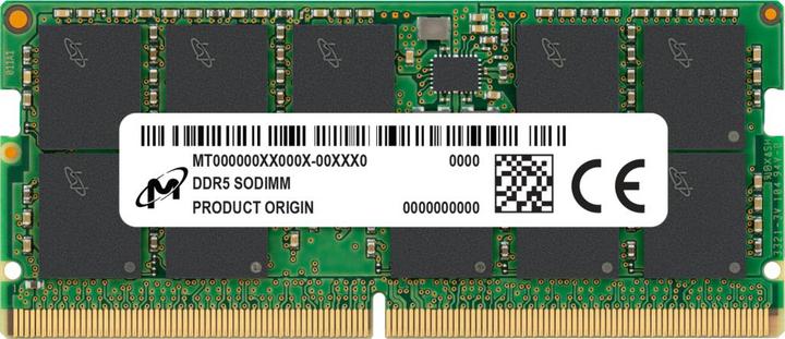 Actual product image Crucial DDR5 ECC SODIMM 2Rx8 5600 (1 x 32GB, 5600 MHz, DDR5 RAM, SO-DIMM)