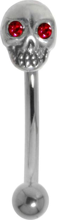 Produktbild Bijouteria Augenbrauenpiercing (Chirurgenstahl 316L, Kristall, Silber 925)