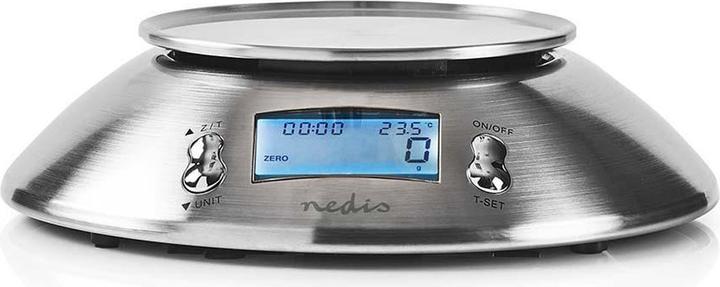 Actual product image Nedis Digital Kitchen Scale - Illuminated LCD - Temperature Sensor - Alarm Timer - Removable Sc