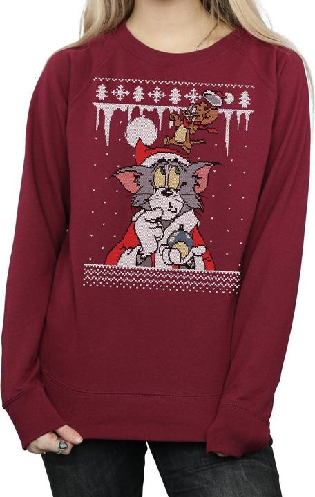 Actual product image Tom & Jerry Womens/Ladies Christmas Fair Isle Sweatshirt (XXL)