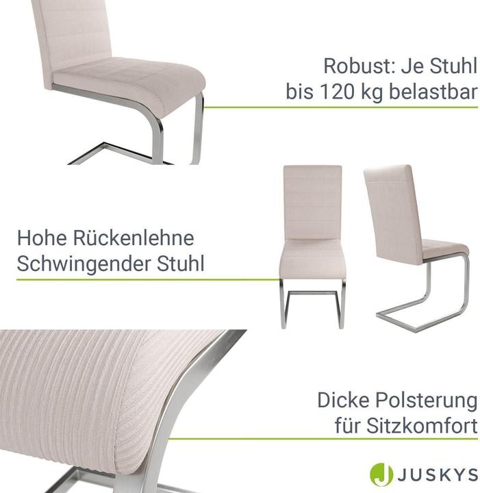 Actual product image Juskys Vegas cantilever chair