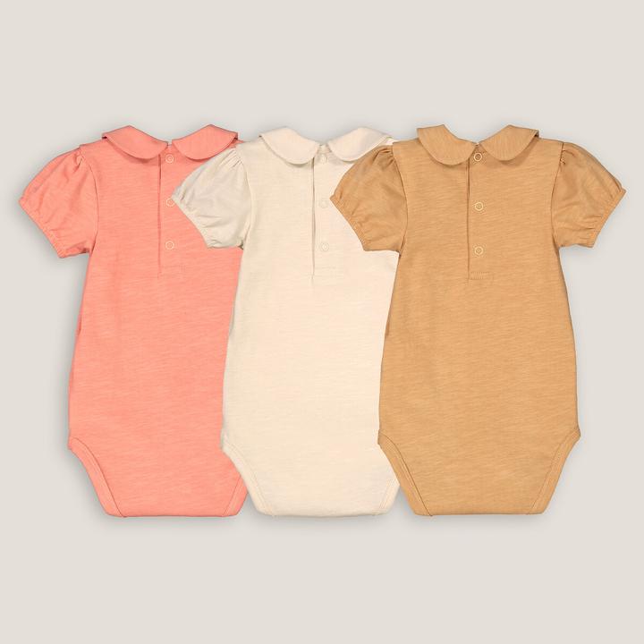 Immagine prodotto La Redoute Collections Confezione da 3 body a maniche corte con colletto a sbuffo (60)