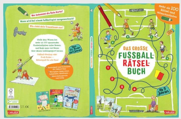 Produktbild Das grosse Fussball-Rätselbuch (Deutsch, Cordula Thörner, Christiane Hahn, 2024)