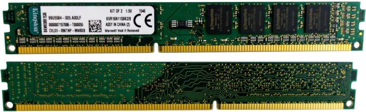 Actual product image Kingston ValueRAM (2 x 4GB, 1600 MHz, DDR3-RAM, DIMM)