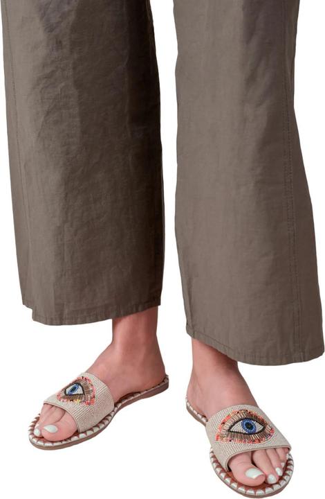 Actual product image Where's That From Womens/Ladies Cleanse Beaded Eye Flat Sandals (38)