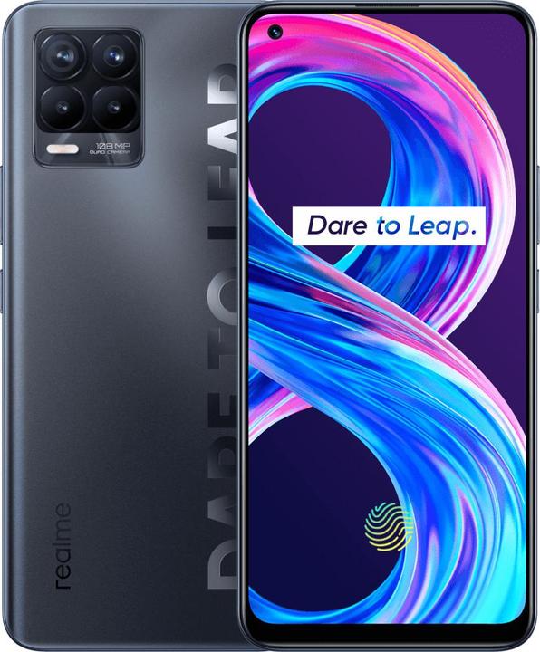 Actual product image realme 8 Pro (8GB) (128 GB, Infinite Black, 6.40", Dual SIM, 108 Mpx, 4G)